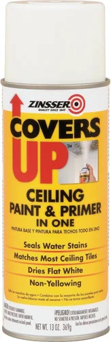Zinnser 03688 Covers Up Pintura de Techo Selladora de Manchas, Blanco