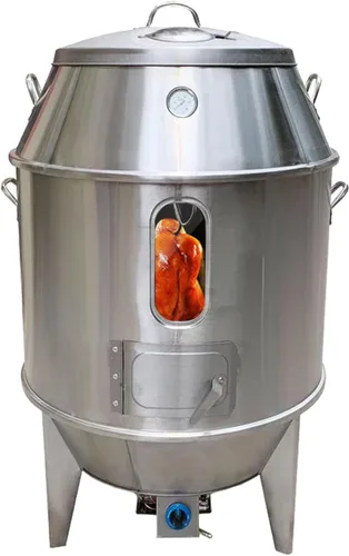 TECHTONGDA Chicken Duck Roaster LP - Horno de pato asado a gas, parrilla de acero inoxidable con dispositivo de protección contra llama para
