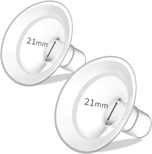 Miniatura 7 de PumpMom-us Protectores de pecho de brida ovalada de 0.945 in compatibles con piezas de extractor de leche Medela, recambio de brida para bomba