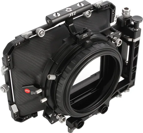 Miniatura 3 de JTZ DP30 Cine Lens Fibra de Carbono 4x4 Swing-Away Caja Mate con 0.591 in/0.748 in Rod Rail Rig para Sony FS5 FS7 ARRI RED Canon C100 C200 C300 BM D