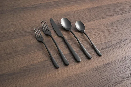Miniatura 5 de CAMBRIDGE Silversmiths Rise - Colección de cubiertos de acero inoxidable, espejo, 20 piezas, servicio para 4