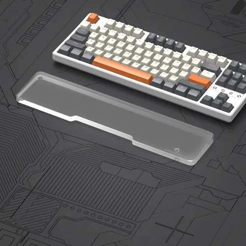 Miniatura 15 de Reposamuñecas acrílico para teclado profesional - Teclado compacto 60% - Teclados mecánicos Reposamanos ergonómico para teclado de computadora, base