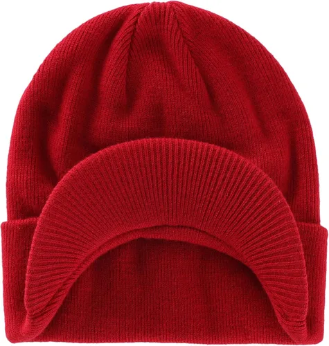 Miniatura 38 de Home Prefer - Gorro de invierno para hombre con visera, cálida y doble punto.