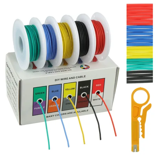 Miniatura 10 de BOJACK Alambre de silicona de calibre 10 de 10 pies rojo y 10 pies negro flexible 10 AWG alambre de cobre trenzado (paquete de 1 par)