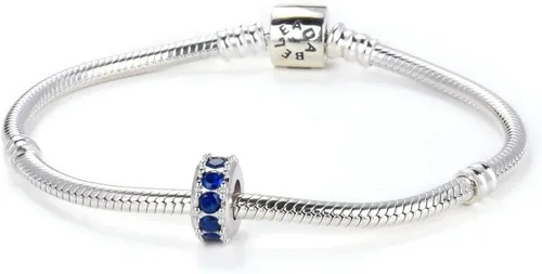 Miniatura 3 de Adabele 1 pieza de cuentas de plata de ley auténtica con circonita cúbica con circonita cúbica para todos los demás, pulsera, collar, joyería