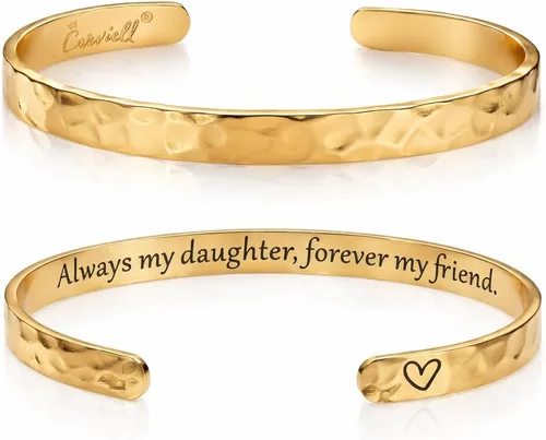 Miniatura 101 de Carviell Pulseras grabadas para mujer, inspiradoras, amistad, amor, mamá, hija, hermana, cristiana, graduación, conmemoración y regalos de boda, más