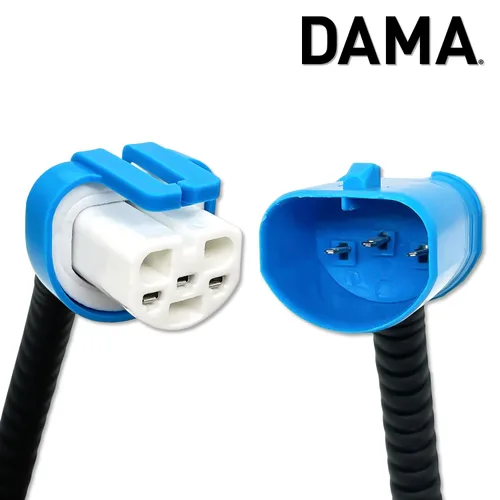 Miniatura 4 de DAMA 9004 a 9007 Adaptador de enchufe de bombilla Conector de extensión de arnés de cables para bombillas LED y halógenas Coleta de cerámica