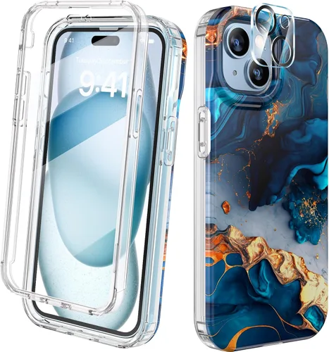 Miniatura 16 de Diaclara - Funda compatible con iPhone 11, carcasa resistente de cuerpo completo con protector de pantalla integrado sensible al tacto y Transparente