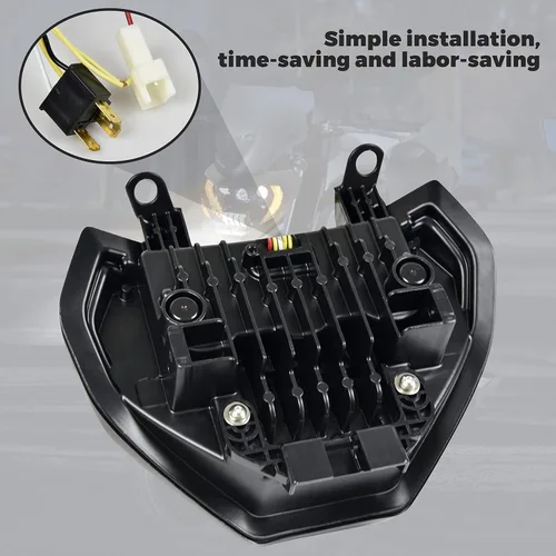 Miniatura 5 de Faro LED para Yamaha MT07 MT09 FZ09, Faro Delantero LED Lámpara Frontal con Haz Alto y Bajo Luz de Señal de Giro Luces Blancas de Circulación