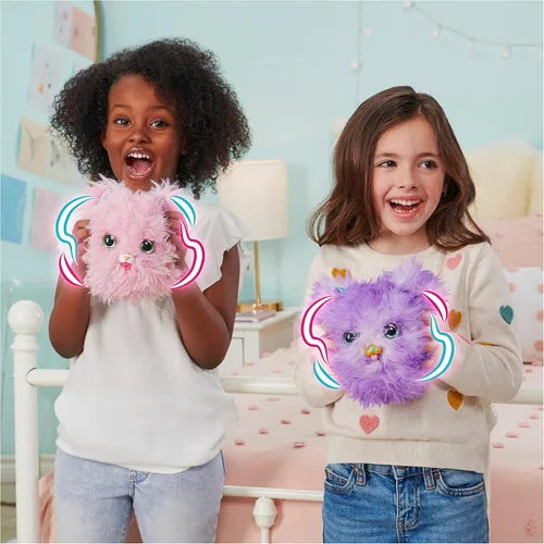Miniatura 7 de WHAT THE FLUFF?, Purr 'n Fluff, juguete interactivo sorpresa con más de 100 sonidos y reacciones, juguetes para niños para niñas de 5 años