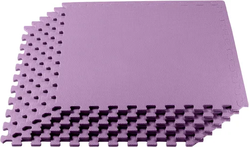 Miniatura 13 de We Sell Mats 3/8" Thick Multipurpose EVA Foam Exercise Floor Mat, Interlocking Tiles, Anti-Fatigue for Home or Gym Azul