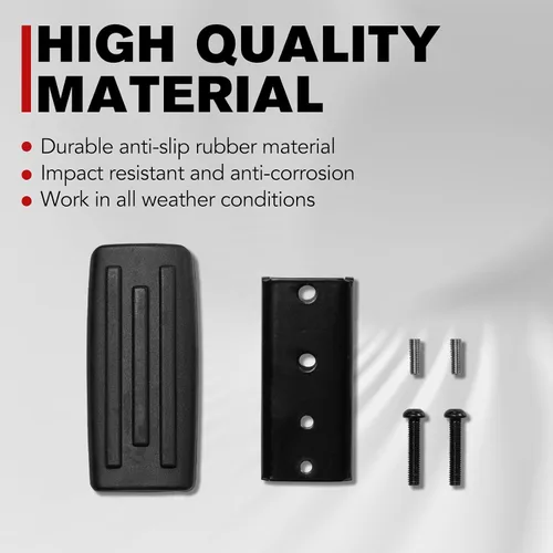 Miniatura 2 de AUPOWER Pedal de freno más grande para Can Am Ryker 600 900 todos los modelos, reposapiés de freno extendido, accesorios para estribos, color negro