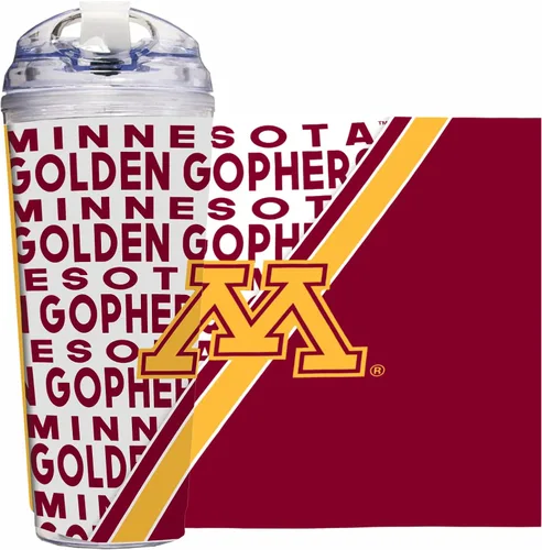 Miniatura 83 de Rico Industries Taza acrílica NCAA estándar de 24 onzas con tapa con bisagra, taza de doble pared oficialmente licenciada con pajita