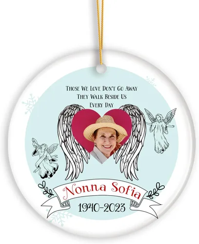 Miniatura 19 de Adornos de Navidad personalizados con foto, adorno de recuerdo personalizado con nombre de bebé, nuevo regalo de bebé, recuerdo de bebé