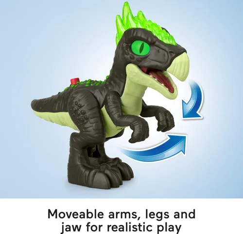 Miniatura 5 de Fisher-Price Imaginext Jurassic World - Juguete de dinosaurio Deluxe Dracorex XL de 10 pulgadas con luces y sonidos para juegos de simulación, niños