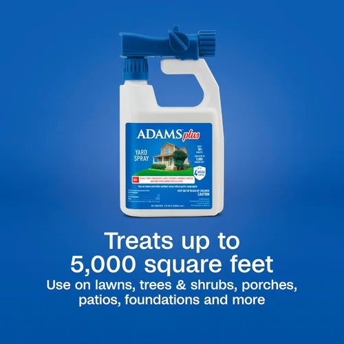 Miniatura 5 de ADAMS Plus Rociador para Patio, Mata Pulgas, Garrapatas, Mosquitos, Hormigas y Muchos Otros Insectos Molestos en Áreas Exteriores, Trata Hasta 5,000