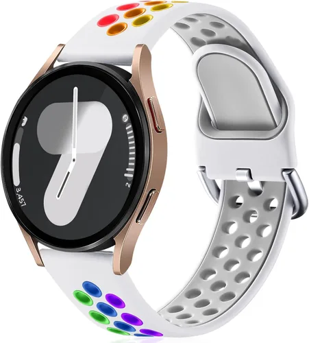 Miniatura 20 de Lerobo Bandas Compatibles con Samsung Galaxy Watch 7 6 5 4 Banda/5 Pro/Active 2 Bandas de Reloj 40mm 44mm, Banda de Reloj 4 6Classic 46mm 42mm, B