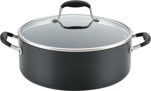 Miniatura 62 de Anolon Advanced Home Sartén/Cacerola de Salsa Cónica Antiadherente Dura Anodizada, 4.5 Cuartos de Galón (Moonstone)