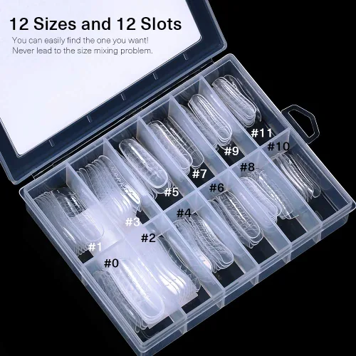Miniatura 5 de MODELONES Gel de extensión de poli con forma de uñas duales, 120 unidades, uñas de ataúd transparentes, puntas de uñas de bailarina