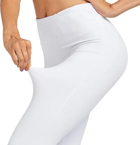 Miniatura 2 de COOLOMG Pantalones de yoga para mujer, mallas capri para correr, leggings de tiro bajo, entrenamiento, gimnasio con bolsillos ocultos
