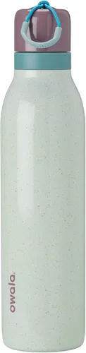 Miniatura 19 de Botella de agua aislada con tapa Twist de acero inoxidable Owala FreeSip con pajita para deportes y viajes, sin BPA, 24 onzas, Angel Food Cake