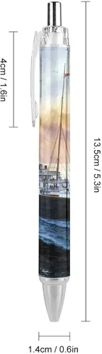 Miniatura 2 de Retro Titanic Famous Old Historic - Bolígrafo retráctil de tinta azul, bolígrafo de trabajo para hombres y mujeres, 4
