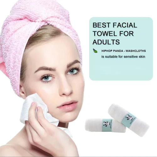 Miniatura 2 de HIPHOP PANDA Toallitas para bebé, rayón hecho de bambú - 2 capas ultra suaves y absorbentes, toalla facial de baño para recién nacidos - toallitas
