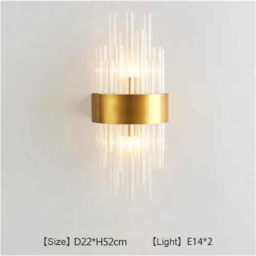 Miniatura 2 de Lámparas de pared modernas aplique de pared para interiores, escalera LED de cristal, lámpara de sala de estar, dormitorio, lámpara industrial retro