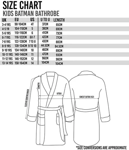 Miniatura 7 de DC Comics Batman Dressing Gown Boys Kids Grey Dark Knight Pjs Bathrobe