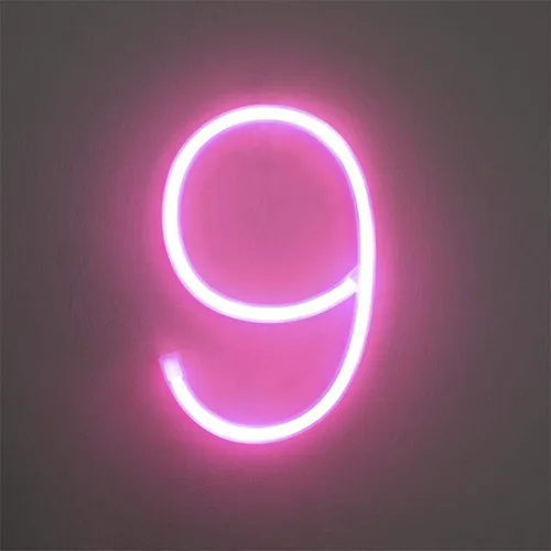 Miniatura 31 de Letrero de neón, letras de neón, letras del alfabeto de neón iluminadas, letras con luces LED, letras de marquesina iluminadas, batería, USB, rosa