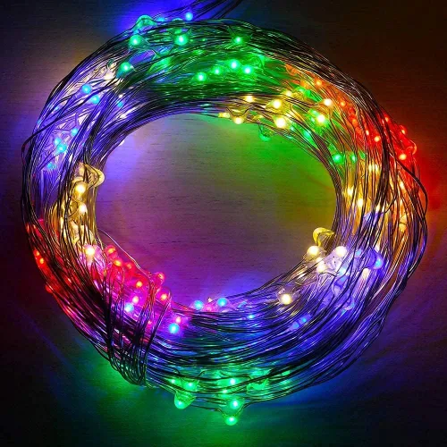 Miniatura 3 de Guirnalda de luces LED con energía solar actualizada, 8 modos, resistente al agua, IP65, iluminación intermitente, para interior y exterior, Varios