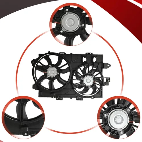 Miniatura 3 de PartsFlow Conjunto de ventilador de refrigeración del radiador del motor para Chevrolet Equinox 2006-2008 para Pontiac Torrent 621-052 2006-2008