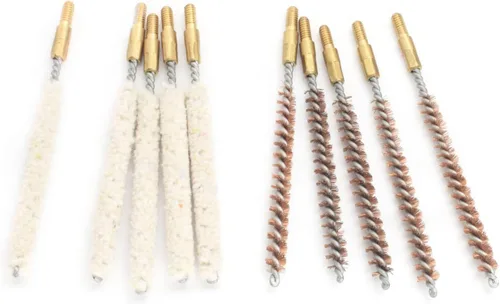 Miniatura 6 de Juego de 10 cepillos/hisopos para limpieza de cañones, cepillos de limpieza para cañones de escopeta/pistola (calibre.17)