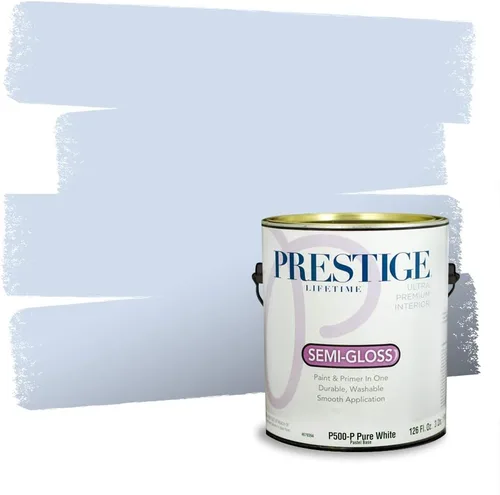 Miniatura 1145 de Pintura Exterior + imprimación PRESTIGE, todo-en-uno, 1 galón, acabado mate, color comparable al Valspar* Royal Gray* VS151-Gris real