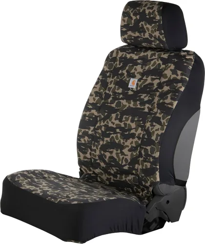 Miniatura 10 de Carhartt Funda de asiento de cubo ajustada universal de lona duck de nylon, protección duradera del asiento con Rain Defender, individual, negro