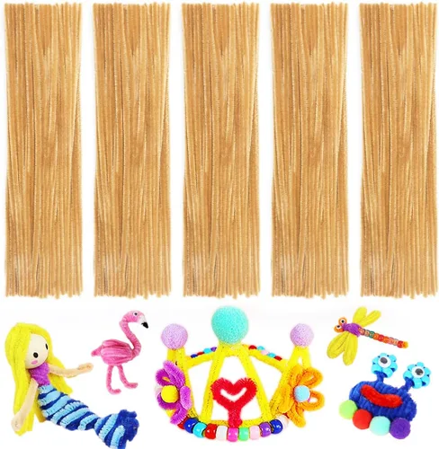 Miniatura 45 de Limpiadores de tuberías, limpiadores de tuberías para manualidades, manualidades y artesanías, manualidades, suministros para manualidades, Purpurina