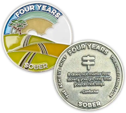 Miniatura 15 de Ficha sobria de 8 meses Chip sobrio de ocho meses Regalo no AA, medallones no religiosos para hombres y mujeres que celebran la sobriedad