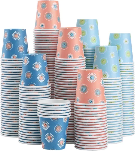 SIUQ Paquete de 1200 vasos de papel de 3 oz, vasos de baño desechables, mini vasos para enjuague bucal, vaso pequeño de 3 onzas para baño, fiesta,