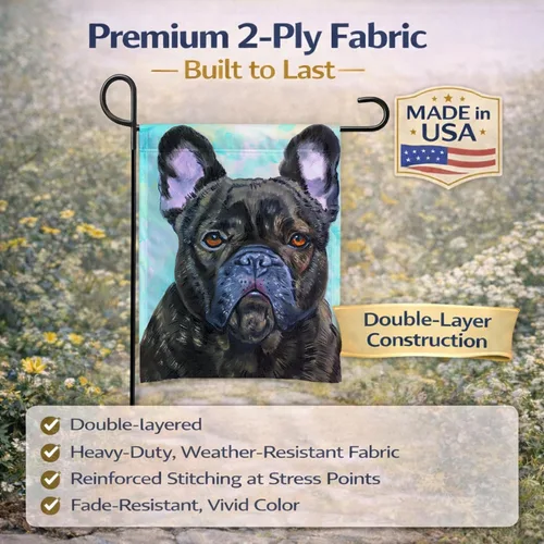 Miniatura 4 de Caroline's Treasures 7380GF - Bandera decorativa de bulldog francés con texto en inglés "Lookin at You" para jardín exterior, patio, parterres