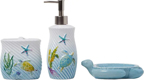 Miniatura 2 de SKL Home by Saturday Knight Ltd. Acuarela Ocean Lotion/Dispensador de jabón, multicolor