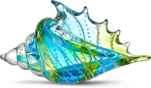 Miniatura 7 de EUSTUMA Adorno de figura de medusa de vidrio soplado a mano, adorno de animales marinos para acuario de pecera, colección de animales marinos