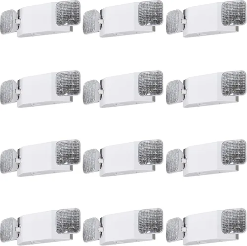Miniatura 12 de Luces de emergencia LED con batería de respaldo, luz de emergencia comercial ajustable de dos cabezales, certificación UL, CA 120/277V, accesorios