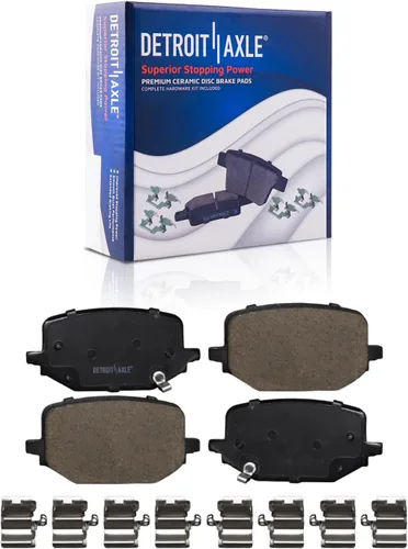 Miniatura 4 de Detroit Axle - Kit de freno trasero para Ford Explorer 2020-2025 2024-2025 Rotores de freno de disco Mustang Pastillas de freno de cerámica