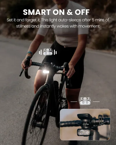Miniatura 7 de Magicshine HORI1300S - Faro delantero para bicicleta, compatible con Garmin/Wahoo, 1300 lúmenes, luz delantera de haz alto y bajo, USB-C recargable