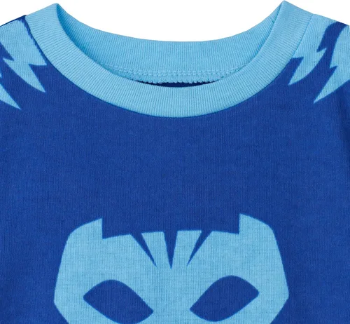 Miniatura 3 de PJ Masks Conjunto de pijama de algodón de 4 piezas para niños pequeños