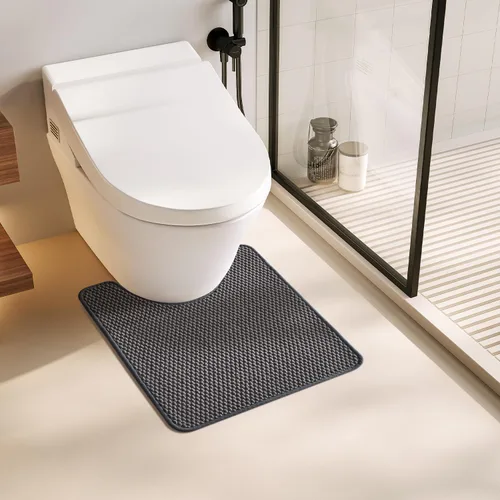 Miniatura 81 de TYUU Alfombras de Baño Antideslizantes Lavables, Tapete de Baño Súper Absorbente Delgado de Pila Baja para Secar Rápido, Alfombra de Baño Pequeña