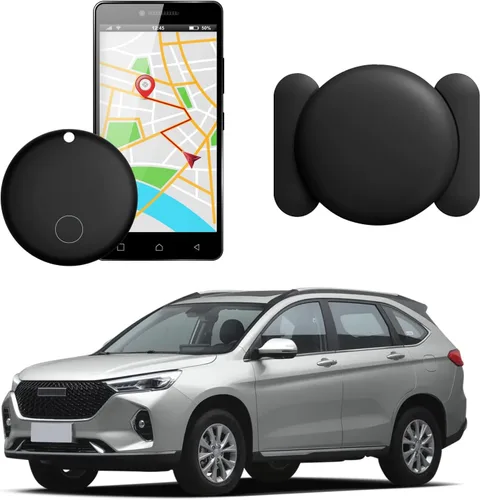 Rastreador GPS para vehículos, rastreador GPS oculto para automóvil con funda magnética (compatible con iOS y Android), localizador de automóvil de