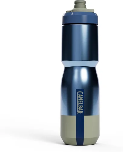 Miniatura 10 de CamelBak Podium Steel - Botella de agua térmica para bicicleta de acero inoxidable, color piedra, 18 oz