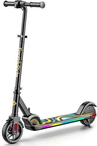 FanttikRide C9 Pro Scooter eléctrico para niños de 8 a 12 años, luces de arco iris coloridas, E-Scooter para niños de 3.9 a 5.2 pies, 132 libras,