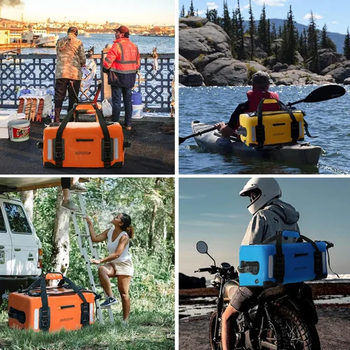 Miniatura 7 de ESONE Bolsas Secas Mochila Impermeable para Hombres/Mujeres Bolsas Secas para Kayak Mochila Impermeable para Viajes Mochila de Bolsa Seca Bolsa